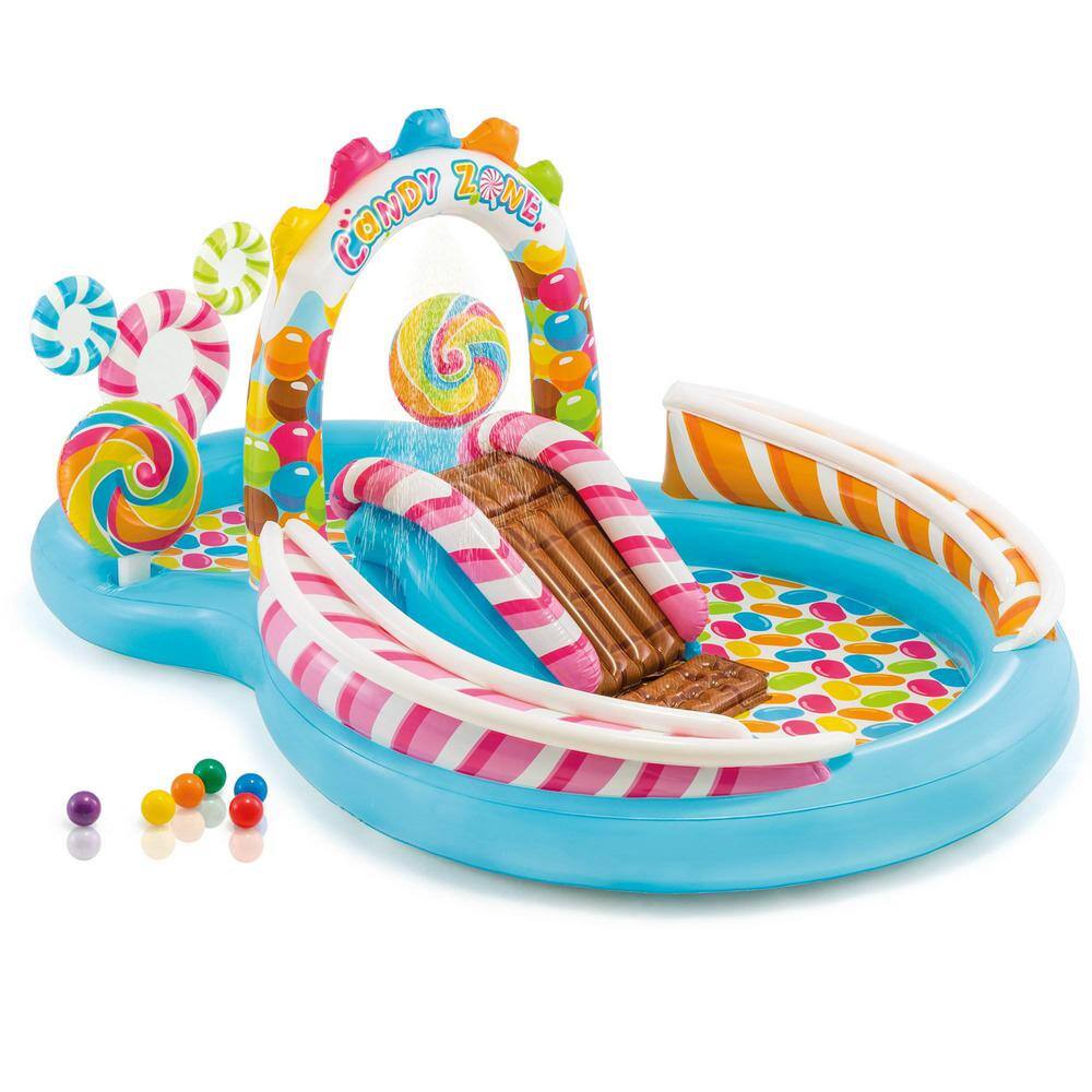 Intex Candy Zone Inflatable Play Center with Water Slide