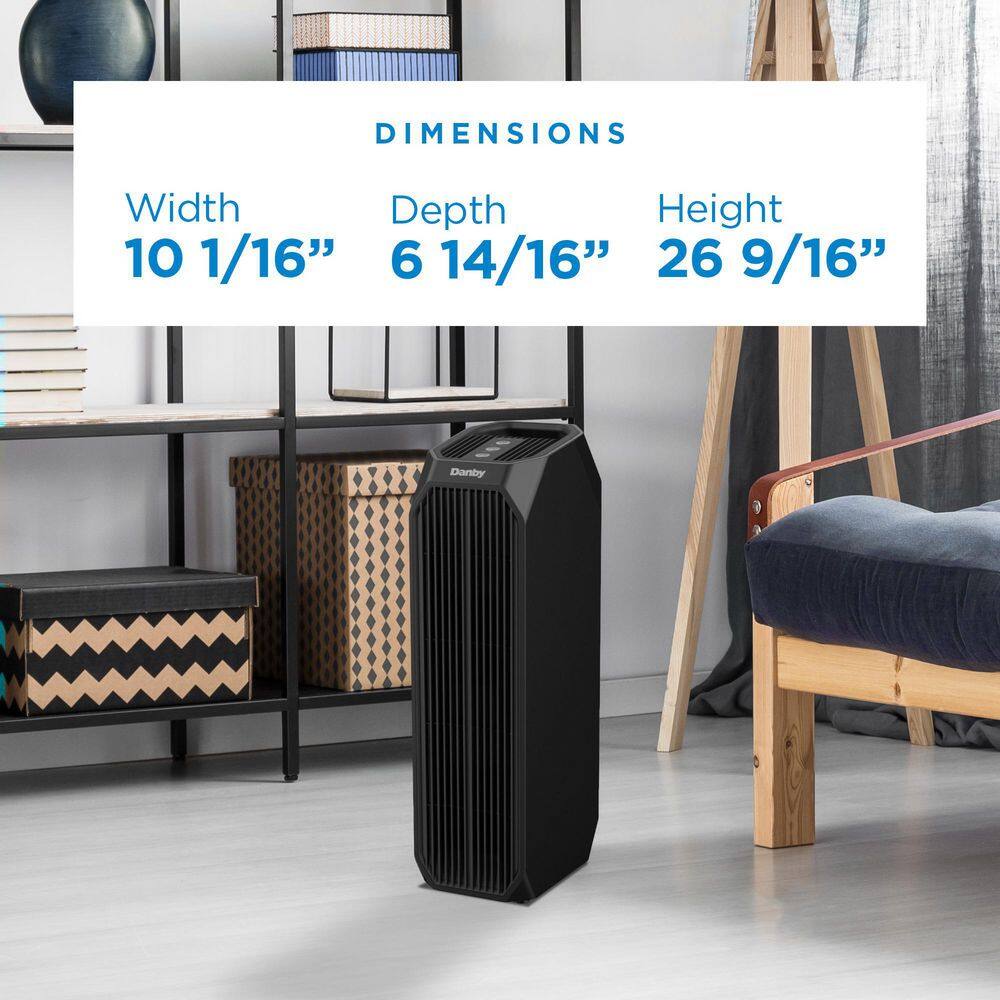 Danby Black HEPA Filter Energy Star Air Purifier