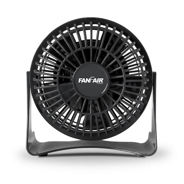 FANFAIR 4 in. Desk Personal Fan - Black