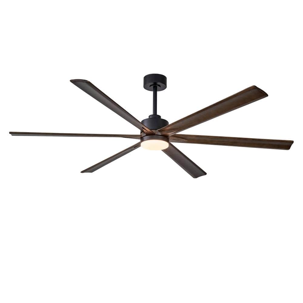 70 in.Black Quiet DC Motor Large Modern Ceiling Fan With 6 Blades LED Light For Patio Living Room Bedroom Office price history on PriceWatchPro