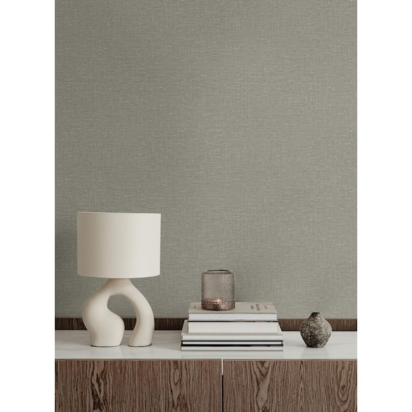 60.75 sq. ft. Natural Nomi Embossed Vinyl Unpasted Wallpaper Roll