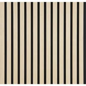Quanti Acoustic 0.70 in. x 20.47 in. x 96.06 in. Ash FSC 100 % Sound Absorbing Wall Panel