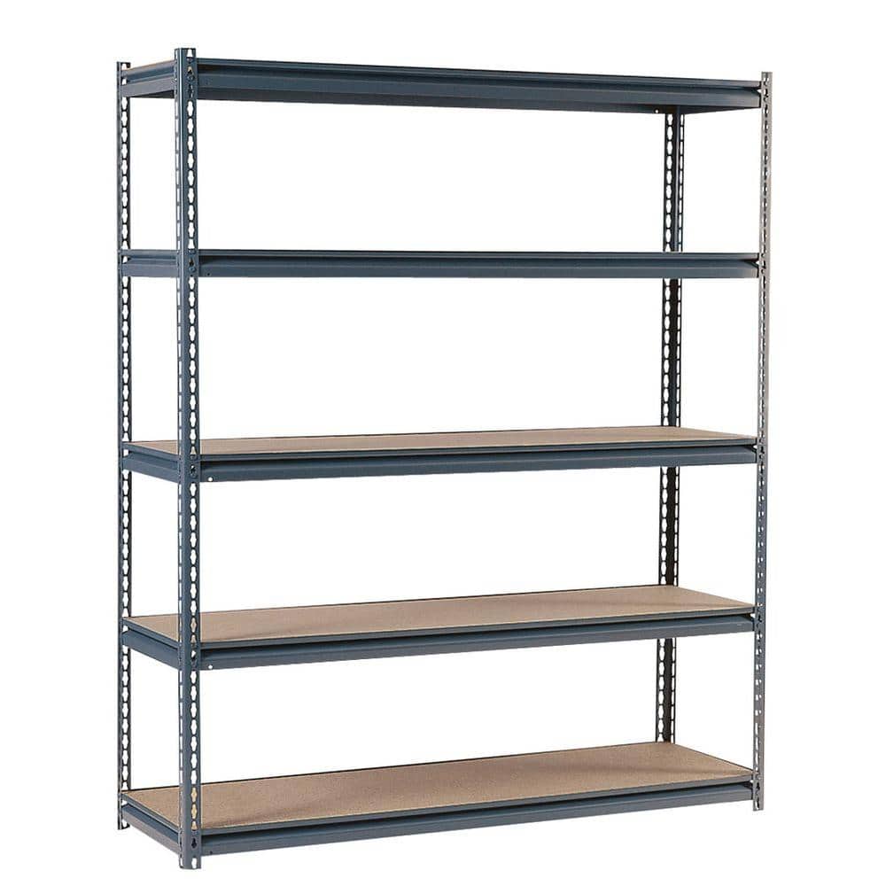 Hardware & Outdoor Heavy Duty Garage Shelf Steel Metal Storage 5 Level Adjustable Shelves Unit 72 H x 48 W x 24 Deep