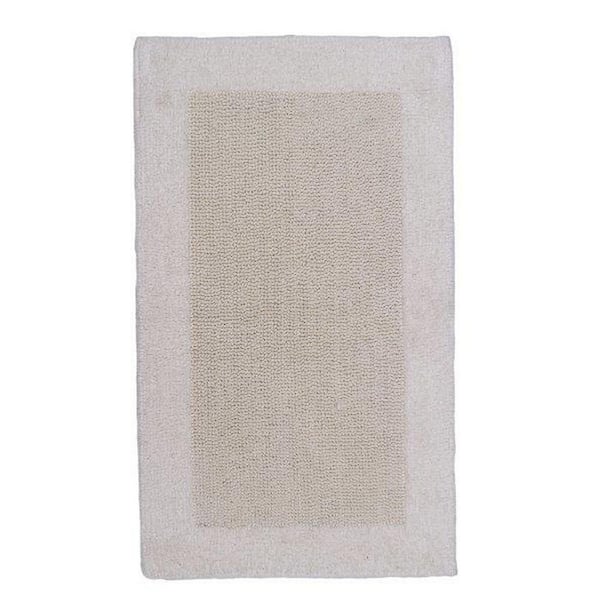 CASTLE HILL LONDON Bella Napoli Ivory 24 in. x 40 in. Reversible Bath Rug