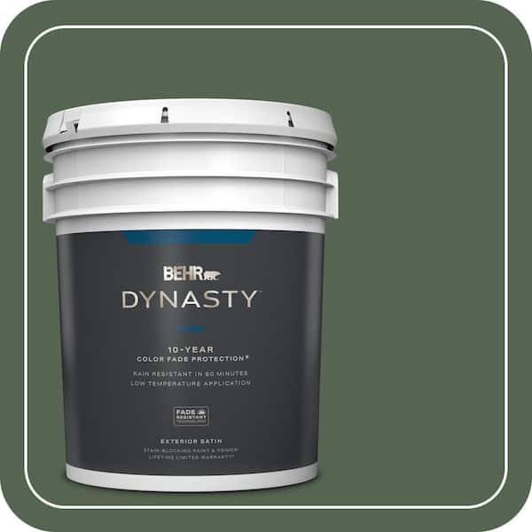 BEHR DYNASTY 5 gal. Home Decorators Collection #HDC-WR15-11 Deep Emerald Satin Enamel Exterior Stain-Blocking Paint & Primer