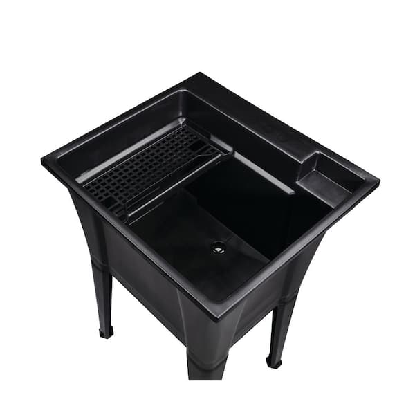 高評価！ 24 TUB RUGGED in. Utility Freestanding Black in. 22 x ヘアアイロン
