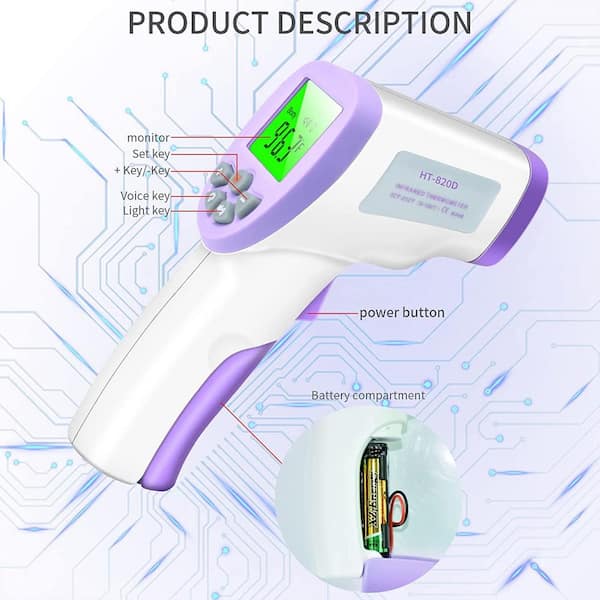 Digital Thermometer Temperature Meter Thermal Heat Non-Contact Drop Shipping