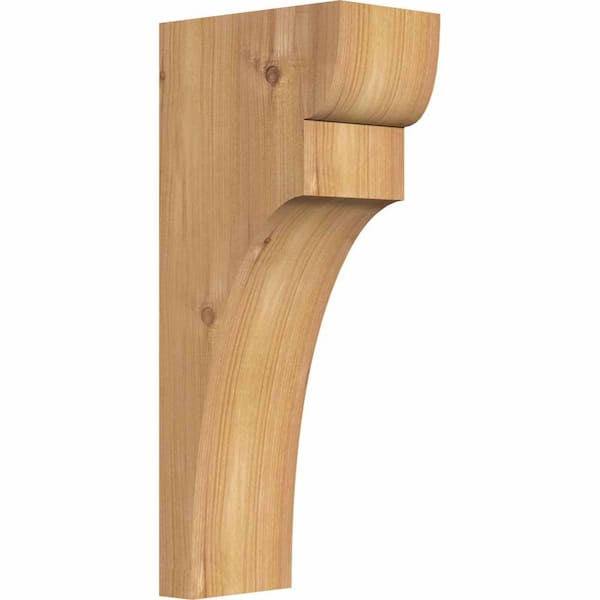 Ekena Millwork 3-1/2 in. x 6 in. x 14 in. Western Red Cedar Yorktown Smooth Corbel