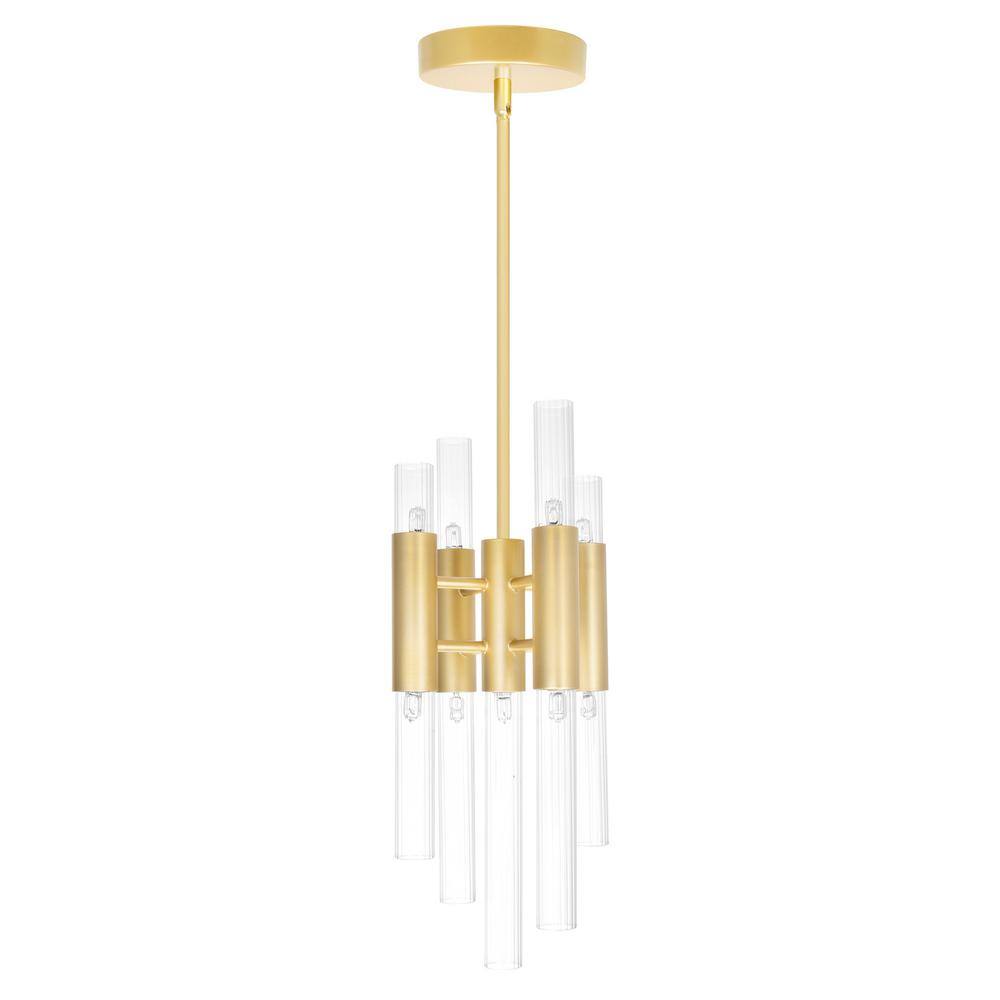 Mini Gold Glass LED Pendant Light