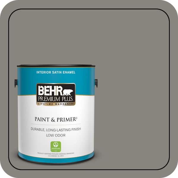 BEHR PREMIUM PLUS 1 gal. #PPU8-22 Pier Satin Enamel Low Odor Interior Paint & Primer