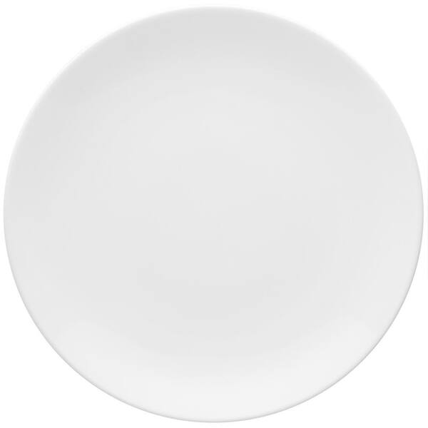 Manhattan Comfort 11.22 in. Coup White Dinner Plates (Set of 6)