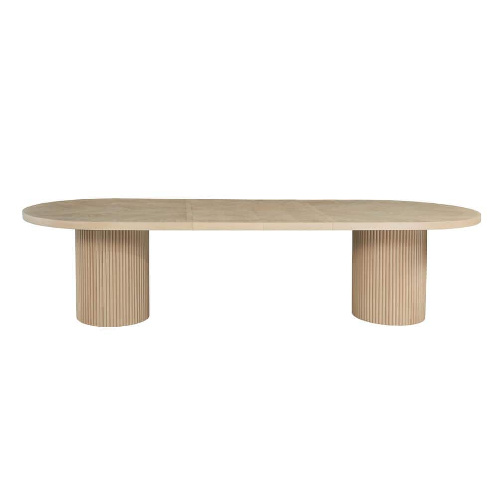 Ivona Natural Oak Extendable Oval Dining Table