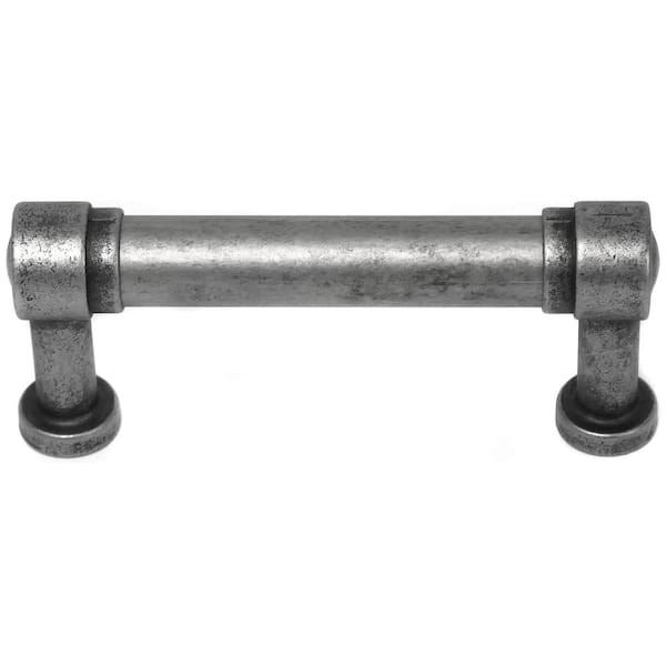 MNG Hardware Precision 5 in. Center-to-Center Distressed Pewter Bar Pull Cabinet Pull