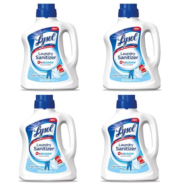 Lysol 90 oz. Crisp Linen Liquid Laundry Sanitizer Fabric Stain Remover (4-Pack)