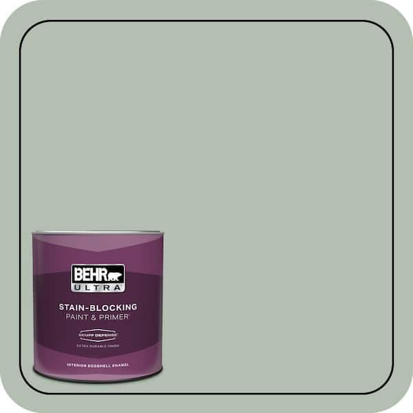 BEHR ULTRA 1 qt. #N400-3 Flagstaff Green Extra Durable Eggshell Enamel Interior Paint & Primer