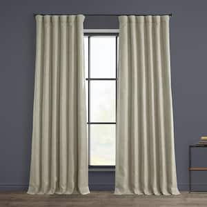 Oatmeal Solid Rod Pocket Room Darkening Curtain - 50 in. W x 96 in. L (1 Panel)