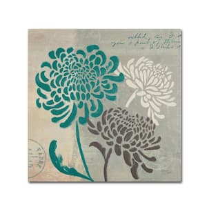 24 in. x 24 in. ''Chrysanthemums I'' by Wellington Studio Printed Canvas Wall Art