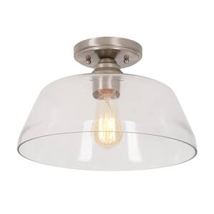 12.5 in. Vintage-Inspired Semi-Flush Mount Ceiling Light
