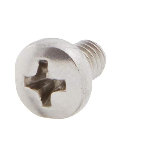 Everbilt M4-0.7x6mm Stainless Steel Pan Head Phillips Drive Machine Screw 2-Pieces