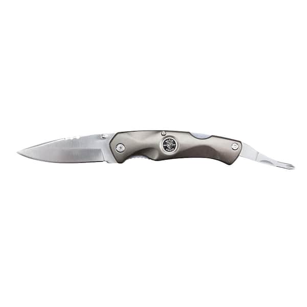 Klein Tools 3.375 in. Stainless Steel Aluminum Folding Knife