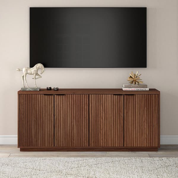 Meyer&Cross Mansfield Satin Walnut MDF 68 in. Buffet Table
