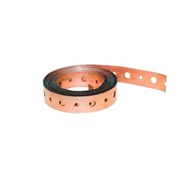 Basset Products 3/4 in. x 25 ft. Perforated Copper Duct Strap (6-Piece)