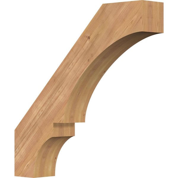 Ekena Millwork 5 1/2"W x 30"D x 30"H Balboa Smooth Knee Brace, Western Red Cedar