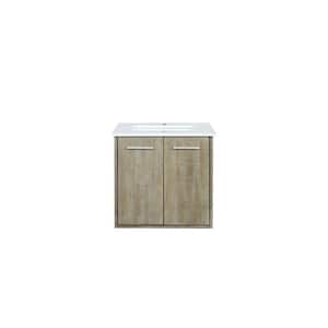 Fairbanks 24 in W x 20 in D Rustic Acacia Bath Vanity and Cultured Marble Top