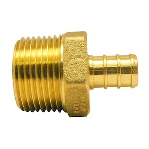 1/2 in. Brass PEX-B Barb x 3/4 in. Male Pipe Thread Reducing Adapter