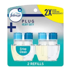 Heavy-Duty Crisp Clean Scented Oil Plug-In Automatic Air Freshener Refill (2-Count)