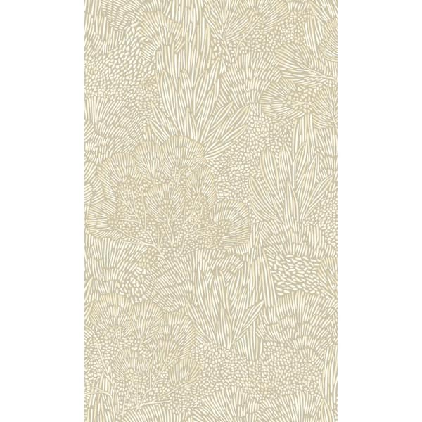 Walls Republic White/Grey Embossed Leaves and Trees Tropical Print Non-Woven Non-Pasted Textured Wallpaper 57 sq. ft.
