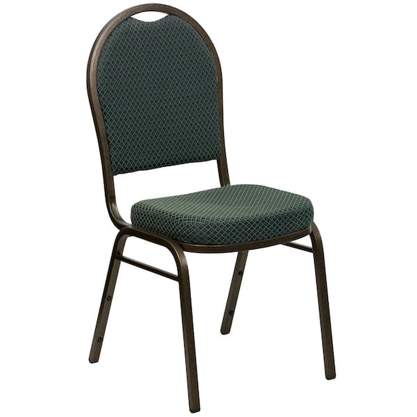 Carnegy Avenue Fabric Stackable Chair in Green