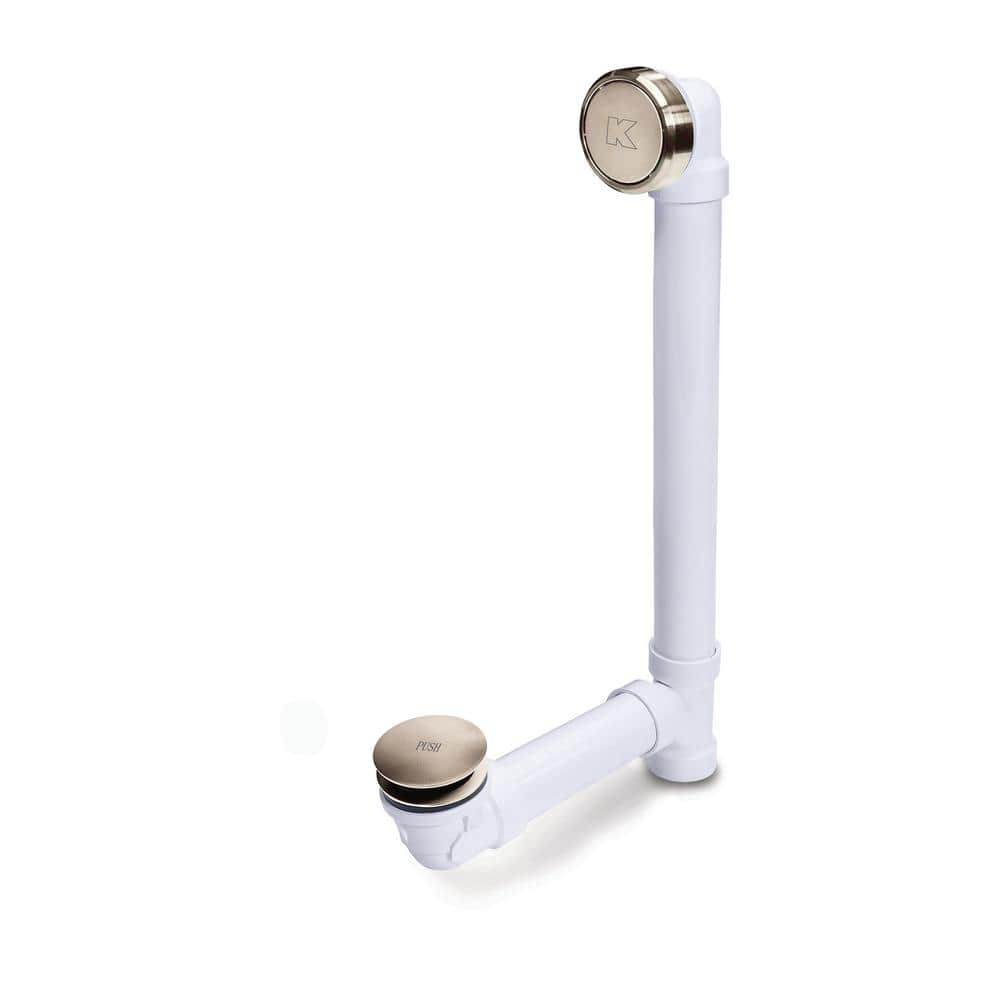 Foot Lok Stop Full Soak Bath Waste and Overflow Tub Drain in Brushed Nickel price history on PriceWatchPro