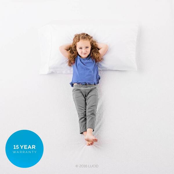 15 Year LUCID Premium Hypoallergenic 100% Waterproof Mattress Protector 