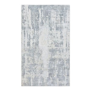 Hagues Contemporary Abstract Cream 10 ft. x 14 ft. Hand Loomed Area Rug