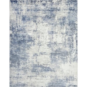 Blue 5 ft. 3 in. x 7 ft. 3 in. Wilton Collection Indoor Modern Abstract Area Rug