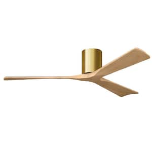 Irene-3H 60 in. 6 Fan Speeds Ceiling Fan in Brass with Remote and Wall Control Included