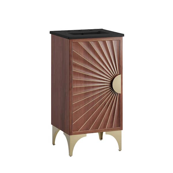 Daylight 18 in. Bathroom Vanity in Black Walnut