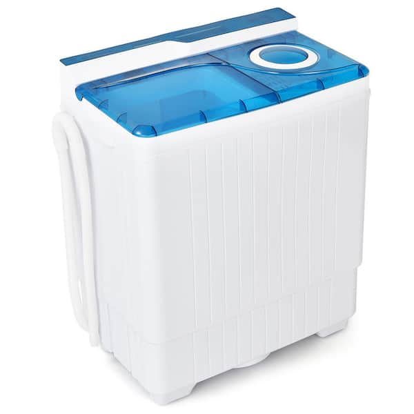HOMCOM 2-in-1 Washing Machine and Spin Dryer, Automatic Portable Washer with Wheels