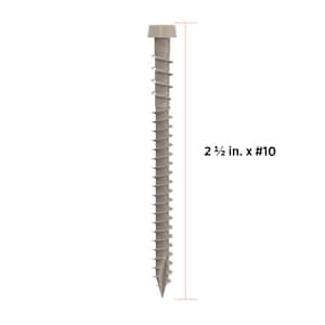 #10 2-1/2 in. Sand Star Drive Trim-Head Composite Deck Screw (1750-Count)