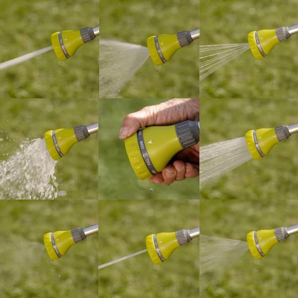 15 in. Garden Hose Sprayer Wand 8-Pattern Adjustable Nozzle with