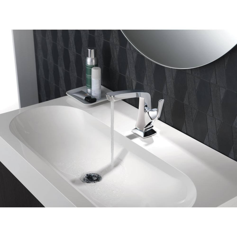 Vesna Polished Chrome Single Handle Mid-Arc Bathroom Faucet