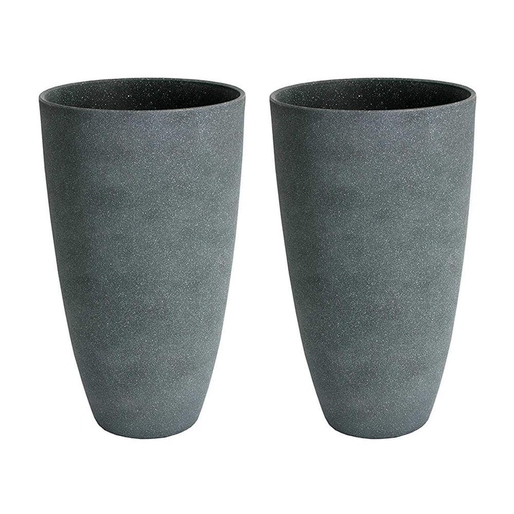 Algreen Acerra Resin Weather Resistant Composite Tall Vase Planter