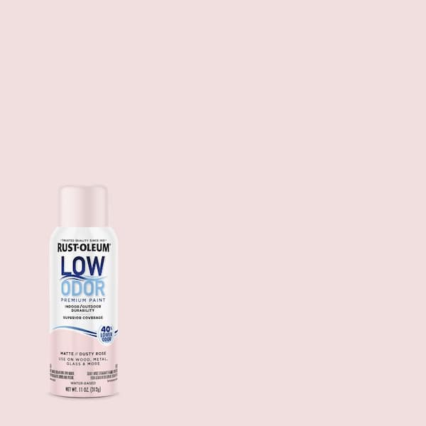 Rust-Oleum Low Odor 11 oz. Gloss Dusty Rose Low Odor Water-Based Spray (Case of 6)