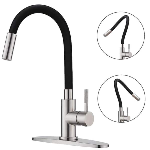 Dynamic Single Handle Bar Faucet Deckplate Included in Stainless Steel