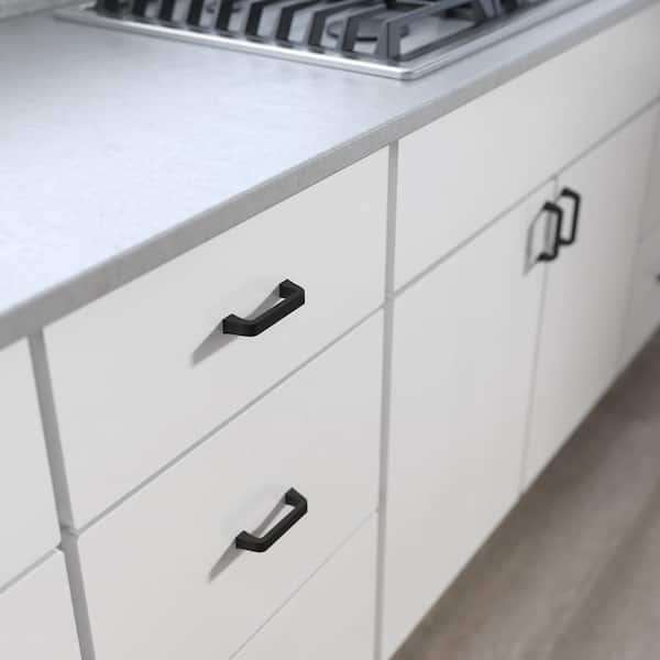 Classic Bell 3-3/4 in. (96 mm) Classic Matte Black Cabinet Drawer Bar Pull