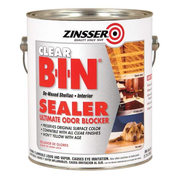 Zinsser B-I-N 1 gal. Clear Shellac-Based Interior Sealer (2-Pack)