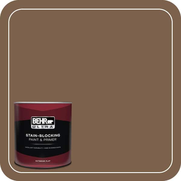 BEHR ULTRA 1 qt. Home Decorators Collection #HDC-CL-13 Sassafras Tea Flat Exterior Paint & Primer