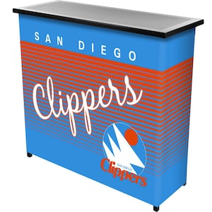 San Diego Clippers Hardwood Classics Blue 36 in. Portable Bar