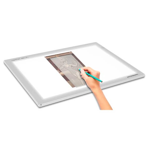 A4 LED Light Box, Light Table 9.2x12.2 Visual Work Area Light Pad for  Tracing